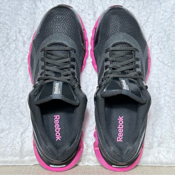 Reebok Womens Black/Pink ZigLite Electrify Running Athletic Sneakers Shoes SZ 9 - Picture 5 of 11